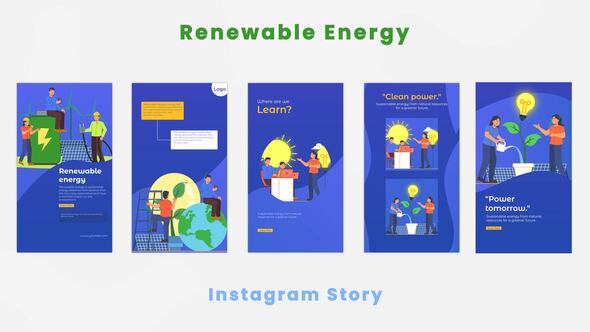 Renewable Energy Ideas Instagram Story