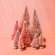 Bottle brush trees composition for winter holidays. Miniature artificial Christmas trees collection. - PhotoDune Item for Sale