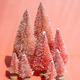 Bottle brush trees composition for winter holidays. Miniature artificial Christmas trees collection. - PhotoDune Item for Sale