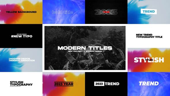 Modern Titles | Premiere Pro