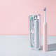Electric toothbrush in special container against blue-pink background - PhotoDune Item for Sale