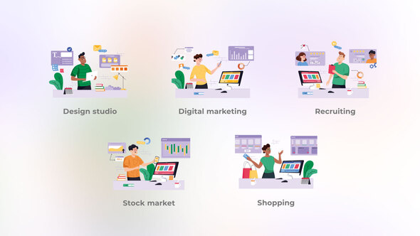 Digital Marketing - Flat Concepts