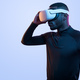 Determined black man in VR headset - PhotoDune Item for Sale