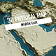 3D Physical Map - Middle East - VideoHive Item for Sale