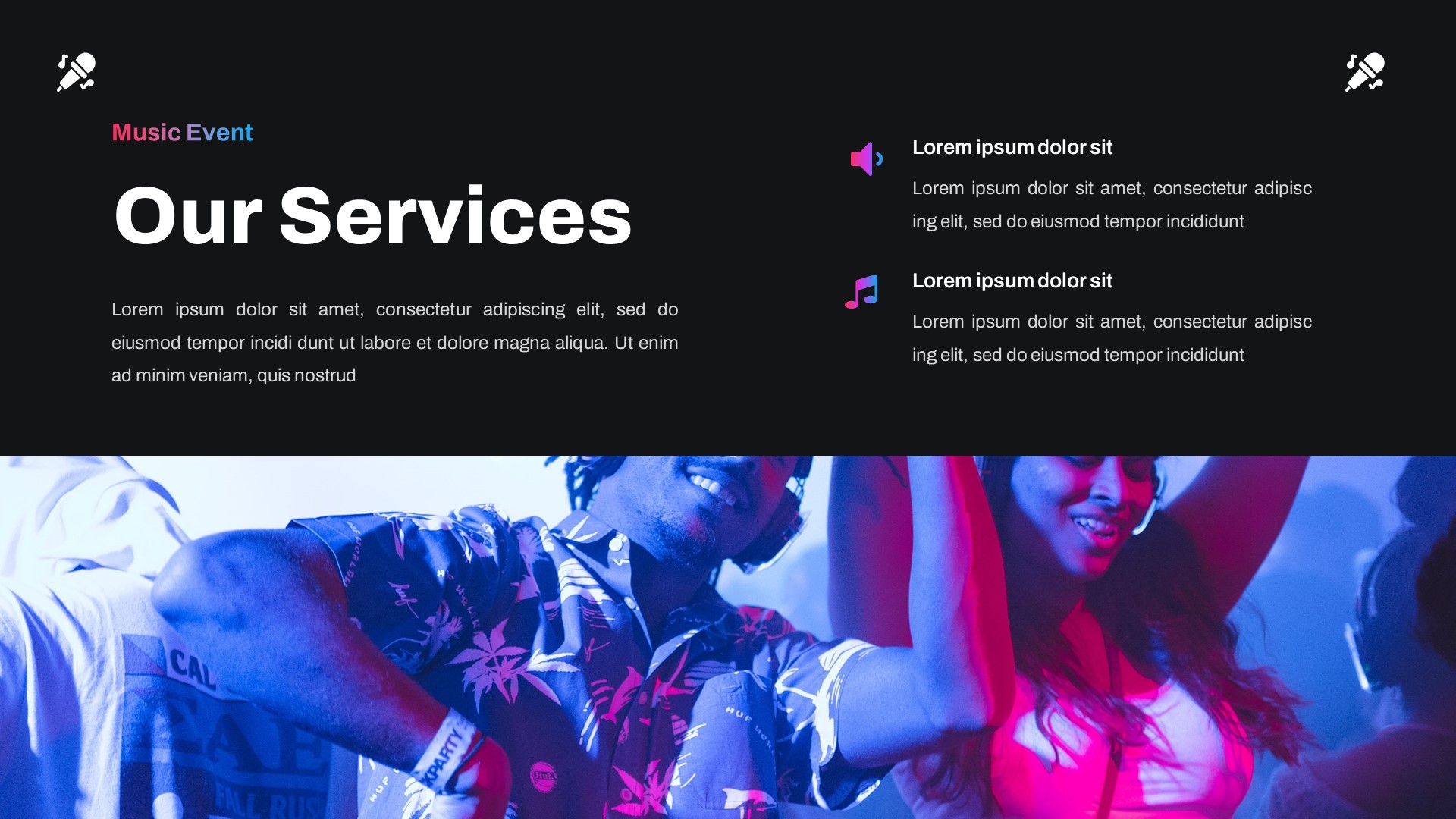 PARTY - Music Event Google Slides Template, Presentation Templates