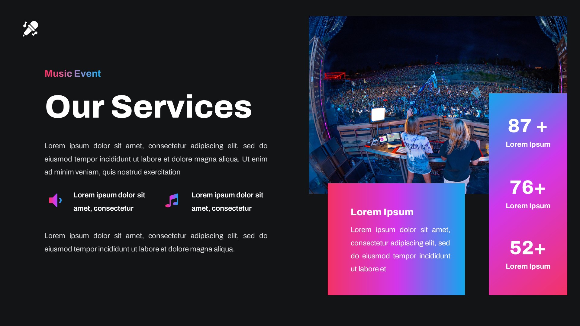 PARTY - Music Event Google Slides Template, Presentation Templates
