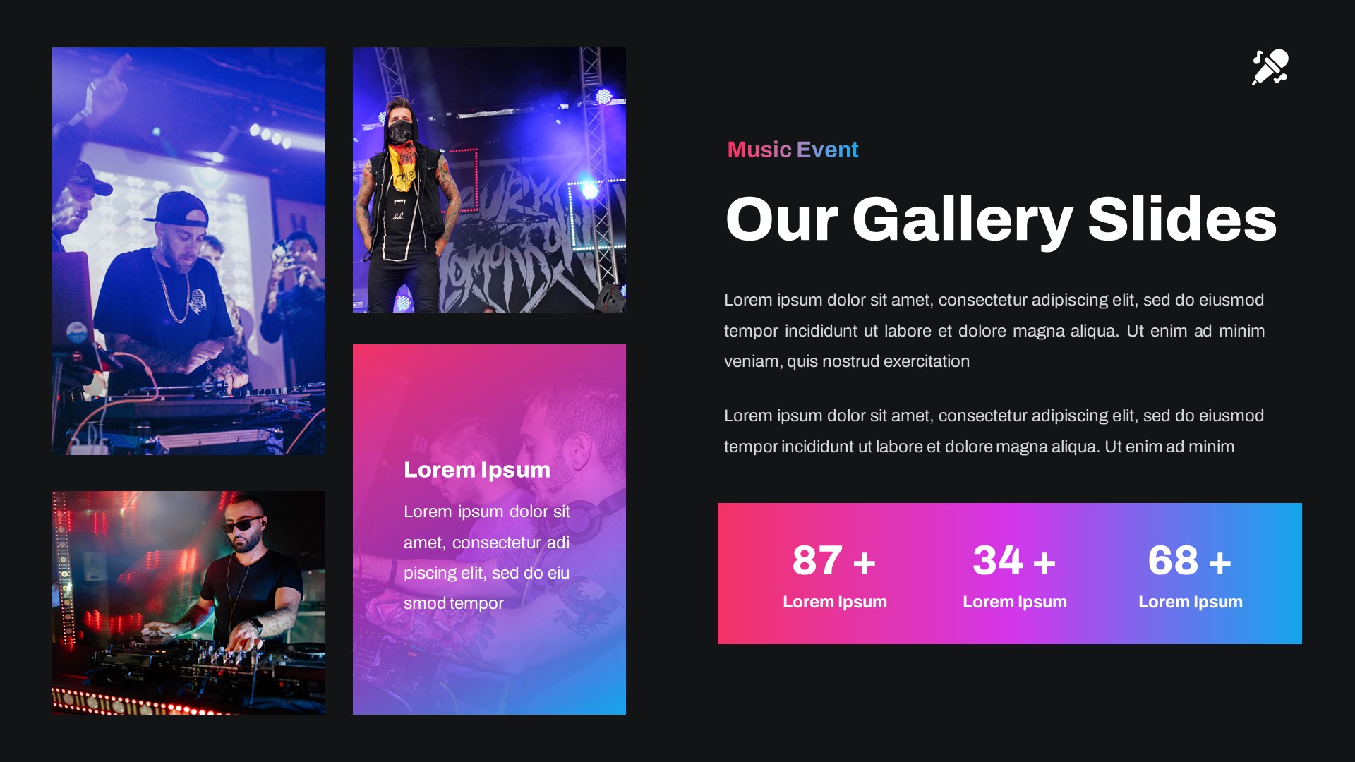 PARTY - Music Event Google Slides Template, Presentation Templates