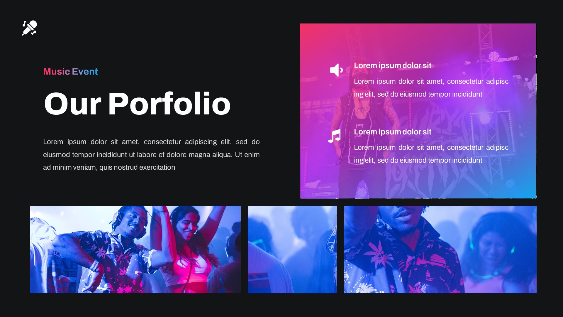 PARTY - Music Event Google Slides Template, Presentation Templates