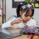 Asia students learn at home in coding robot cars and electronic board cables in STEM, STEAM, - PhotoDune Item for Sale