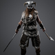 Viking warrior with horned helmet staring at camera - PhotoDune Item for Sale
