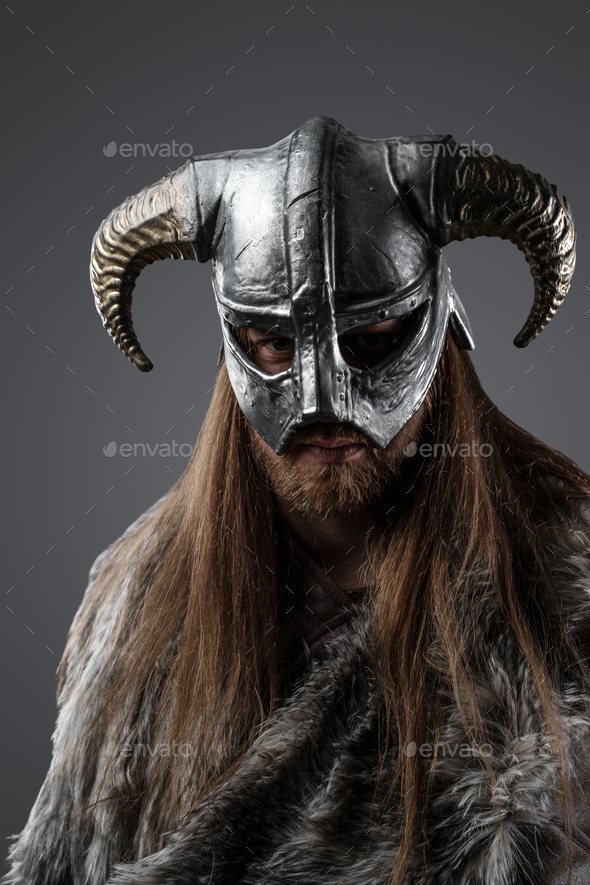 viking helmet with horns