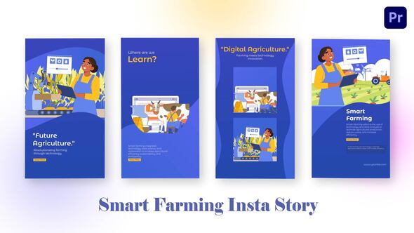 Smart Farming Instagram Story Premiere Pro Template