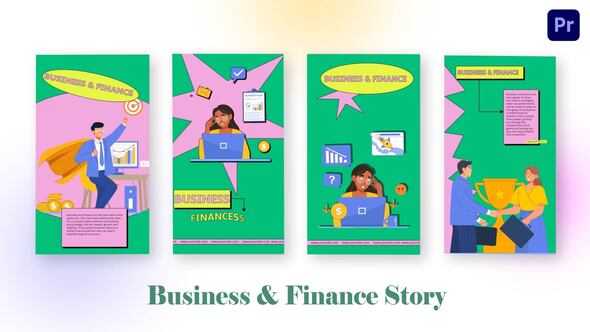 Business And Finance Instagram Story Premiere Pro Template