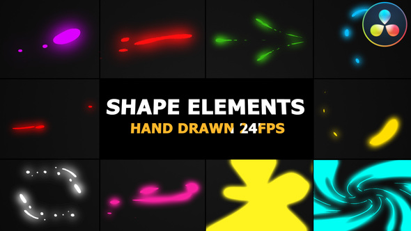 Neon Shape Elements | DaVinci Resolve