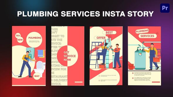 Plumbing Services Instagram Story Premiere Pro Template