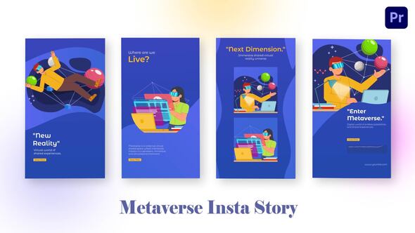 Metaverse Instagram Story Premiere Pro Template