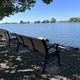 Park Bench with a view of the River Delta - PhotoDune Item for Sale