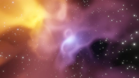 Space Flight Nebula in Space