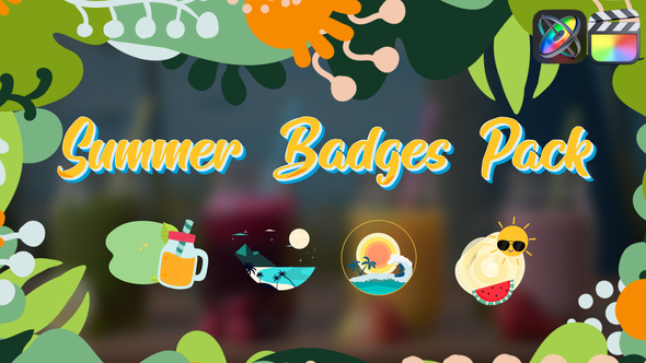 Summer Badges Pack for FCPX