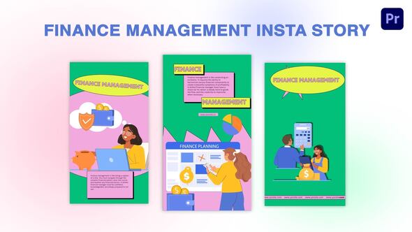 Finance Management Instagram Story Premiere Pro Template