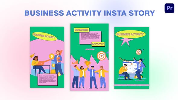 Business Activity Instagram Story Premiere Pro Template