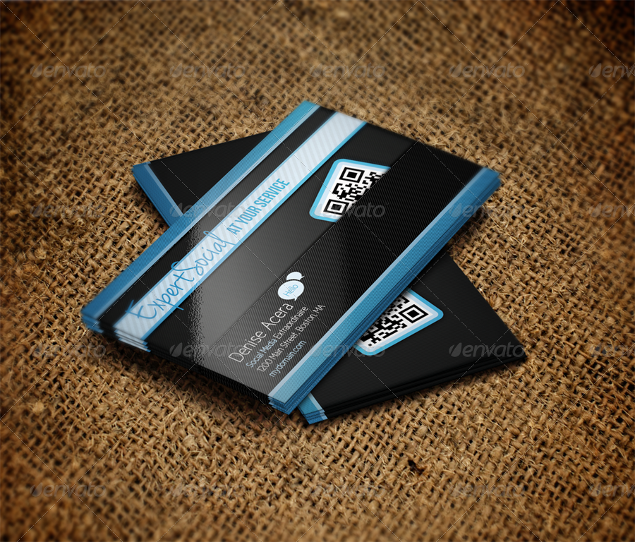 Social Business Cards 02, Print Templates | GraphicRiver