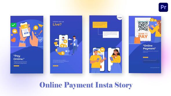 Online Payment Instagram Story Premiere Pro Template