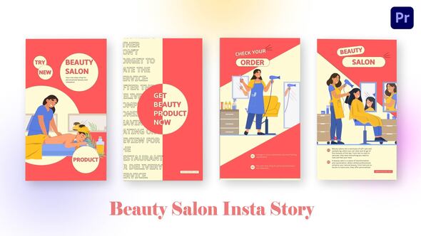 Best Beauty Salon Instagram Story Premiere Pro Template