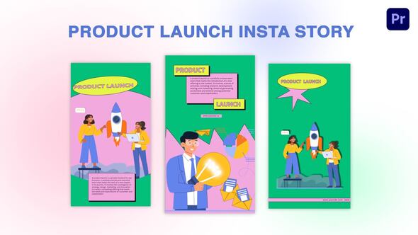 Product Launch Instagram Story Premiere Pro Template