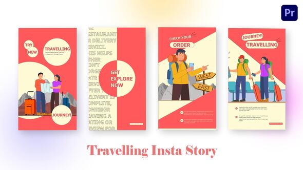 Travelling Instagram Story Premiere Pro Template