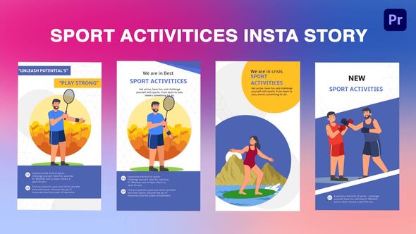Sport Activities Instagram Story Premiere Pro Template