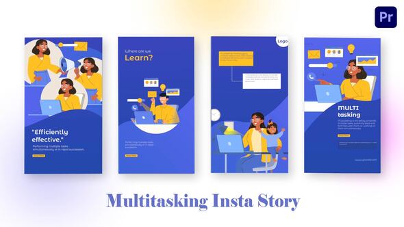 Multitasking Instagram Story Premiere Pro Template