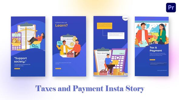 Taxes And Payment Instagram Story Premiere Pro Template