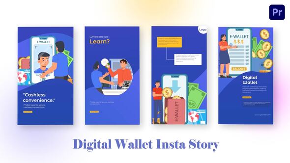 Digital Wallet Instagram Story Premiere Pro Template