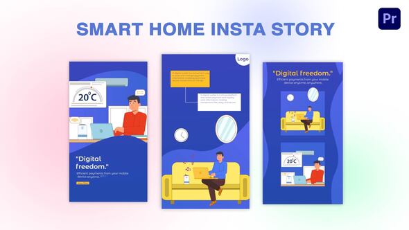 Smart Home Instagram Story Premiere Pro Template