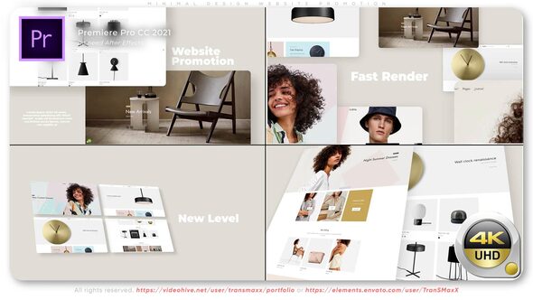 Minimal Design Website Promotion