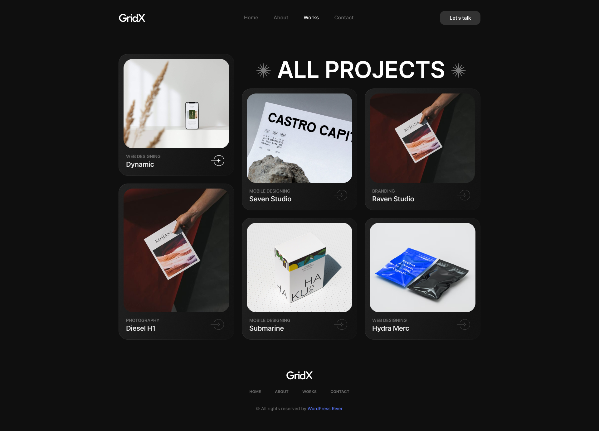 Gridx personal portfolio figma template by wordpressriver themeforest
