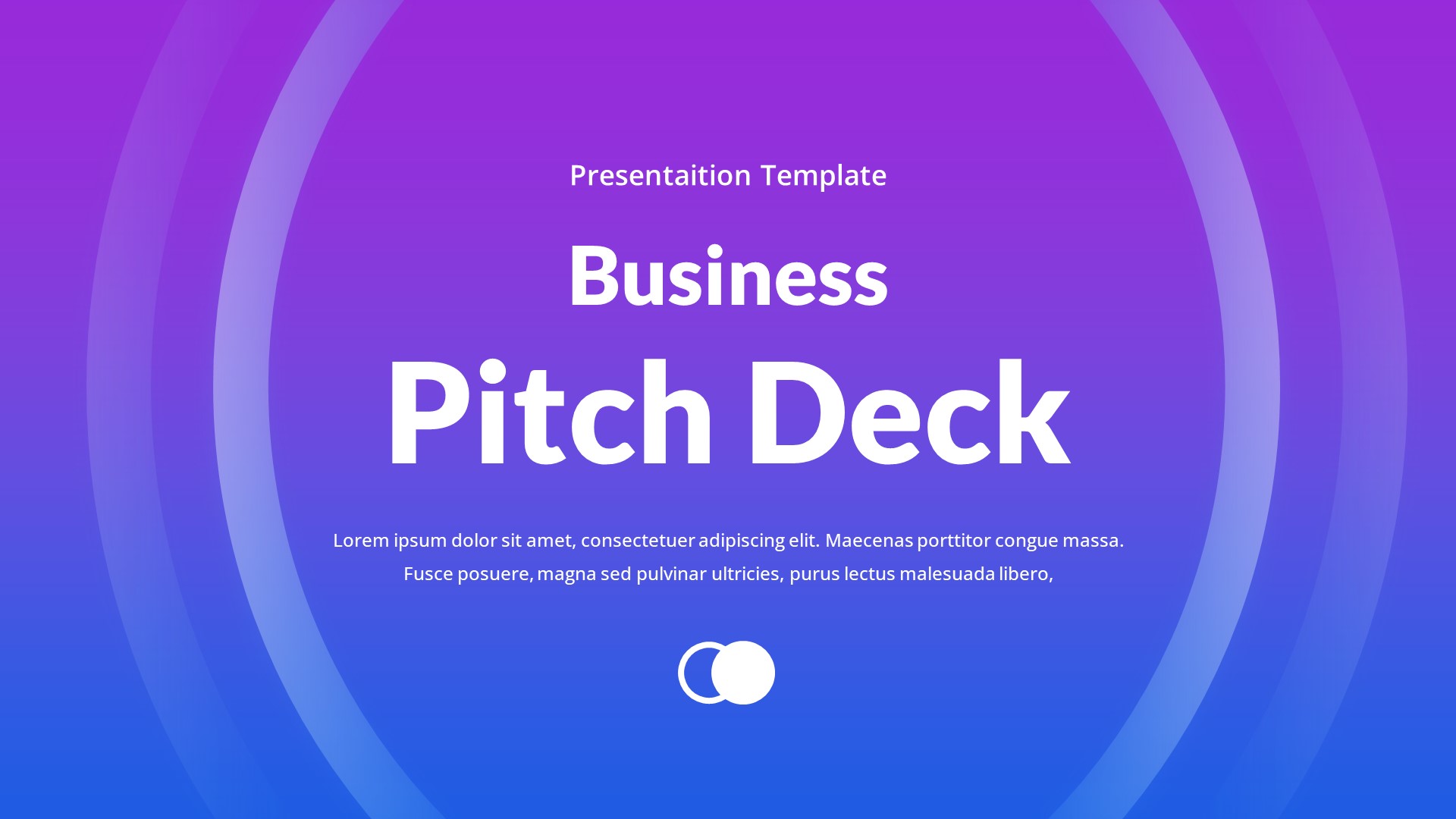 Business Pitch Deck Google Slides Template, Presentation Templates