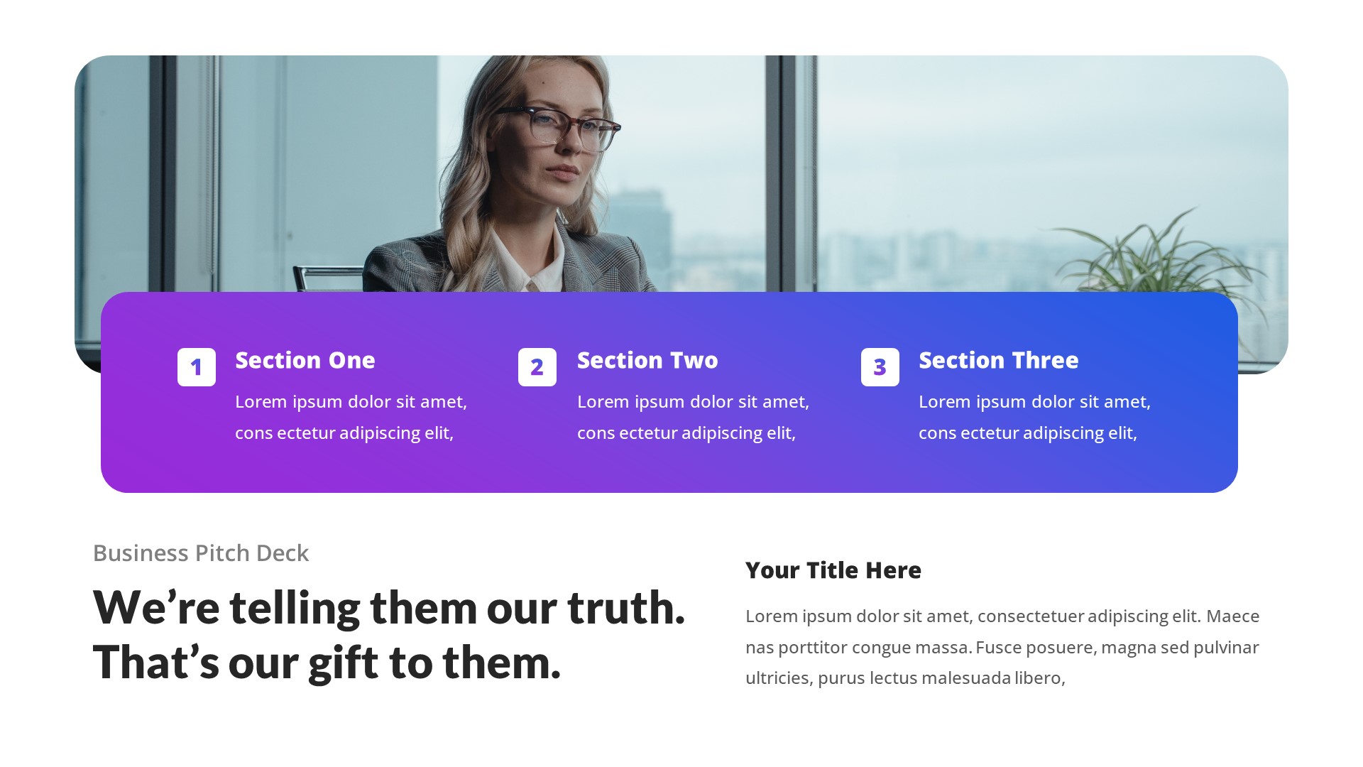 Business Pitch Deck Google Slides Template, Presentation Templates