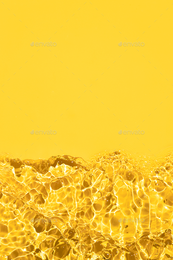 Yellow Abstract water background texture - Stock Photo - Images