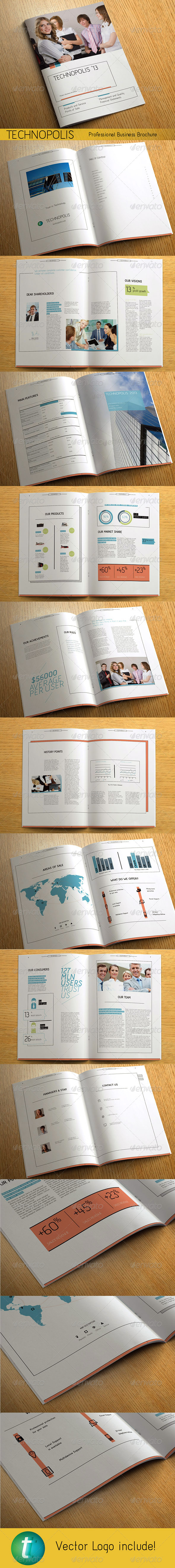 TECHNOPOLIS - Modern Business Brochure - Corporate Brochures
