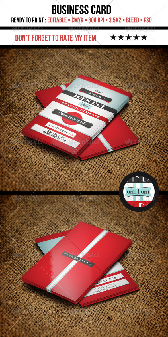 Retro Graphic Designer Business Card - Retro/Vintage Business Cards