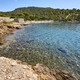 Turquoise waters in Cabrera island shoreline landscape. Balearic archipelago. Spain - PhotoDune Item for Sale