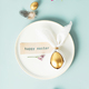 Stylish Easter flat lay with golden egg  - PhotoDune Item for Sale