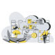 Cloud Storage - Yellow Gray Flat Illustration - VideoHive Item for Sale