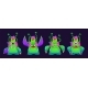 Green Cyclope Monster Emotions Set