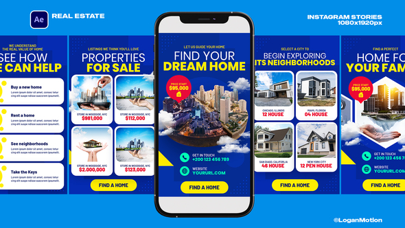 Real Estate Product Promo template preview