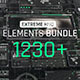 Extreme HUD Elements Bundle 1200+ For Premiere Pro - VideoHive Item for Sale
