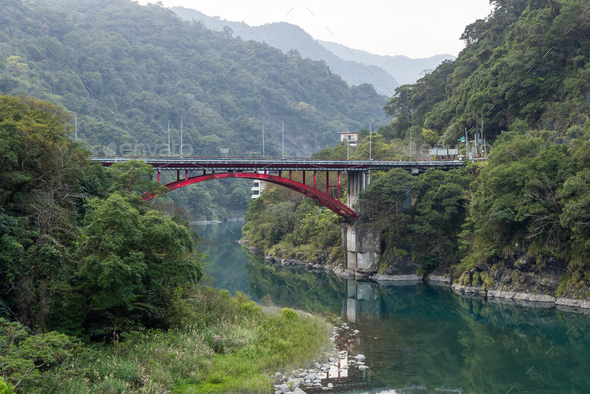 Beautiful wulai landscape in Taiwan - Stock Photo - Images