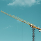 Amazing Bright Blue Clear Sky Above Construction Crane. Conception Of Development. Crane Without - PhotoDune Item for Sale